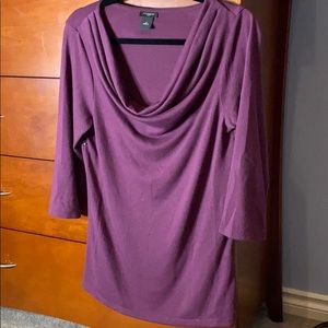 Gorgeous cowl neck 3/4 sleeve blouse